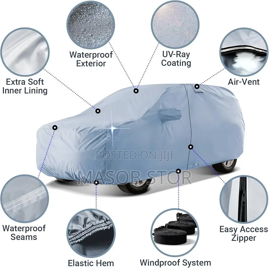 Premium Car Cover / የመኪና ልብስ የመኪናዎን ቦዲ ከፀሃይ ጨረር፣ ከዝናብ እና ከአቧራ ለመከላከል