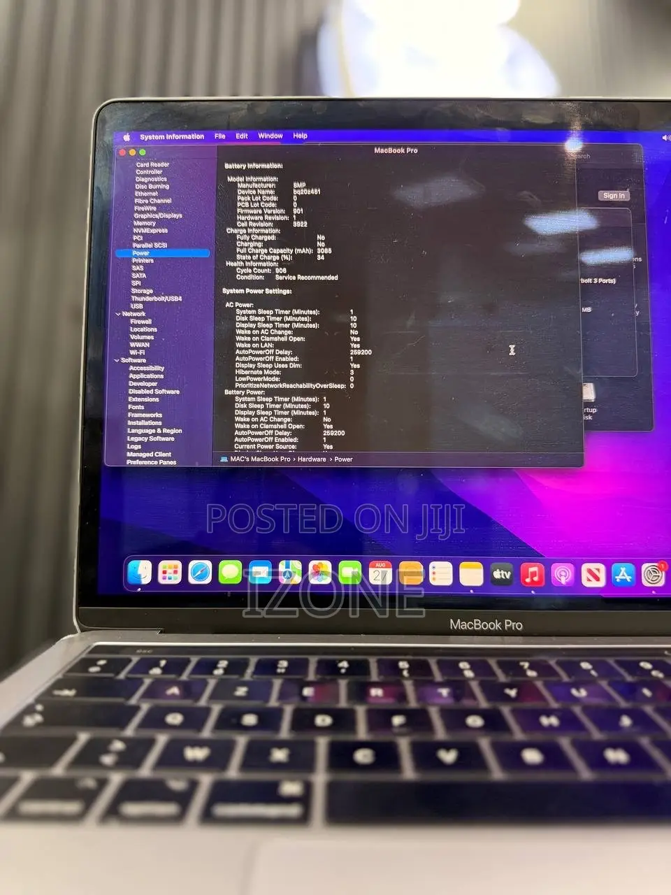 Laptop Apple MacBook Pro 2017 16GB Intel Core i5 SSD 512GB