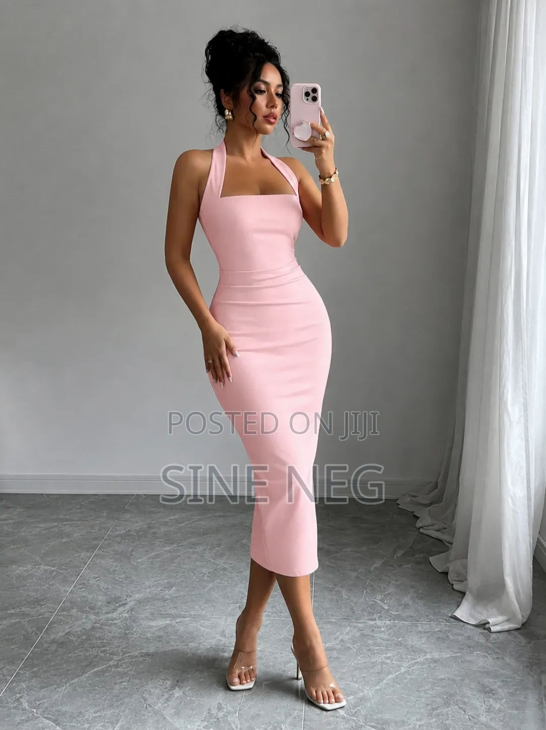 Elegant Women's Midi Dress