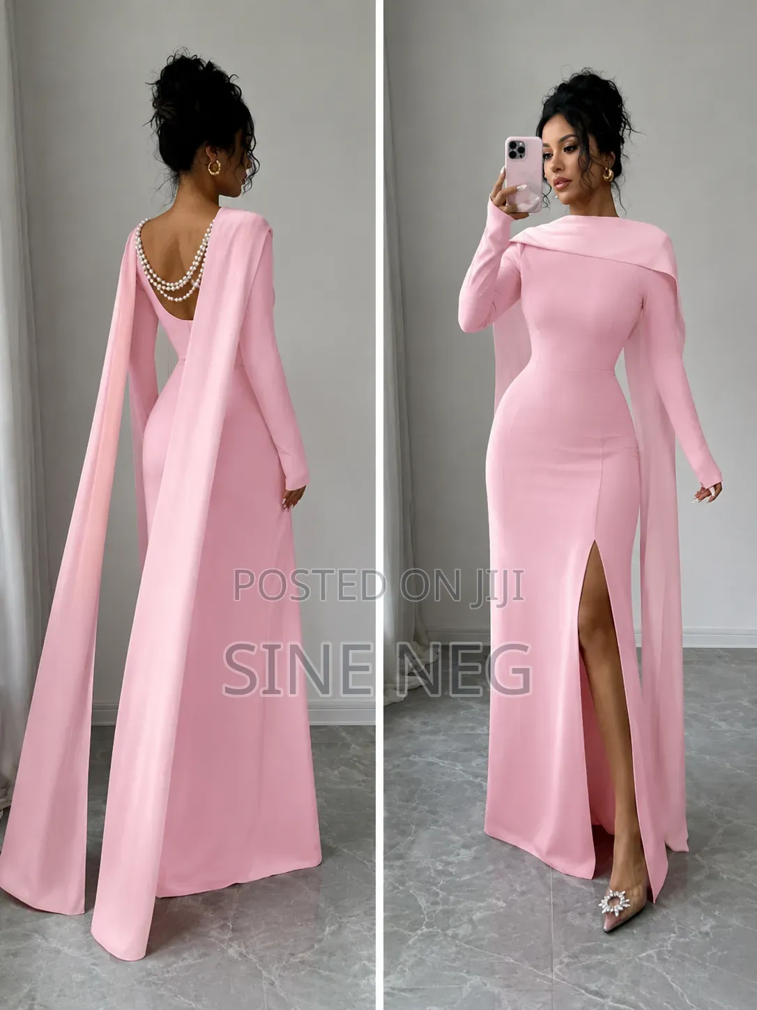 Elegant Long Sleeve Mermaid Dress