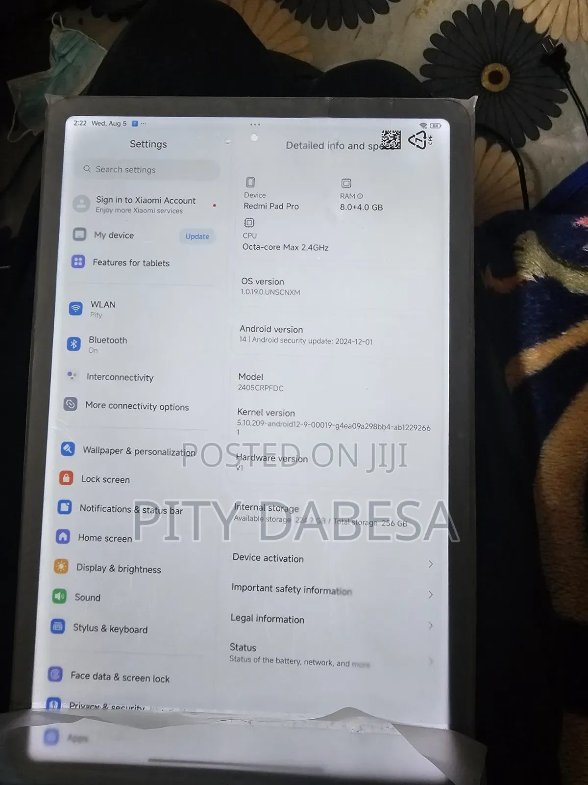 New Xiaomi Redmi Pad Pro 256 GB Black
