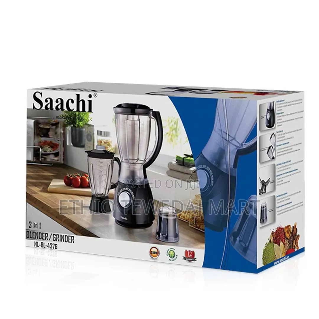 Saachi 3-in-1 Blender / Grinder ሳቺ የጁስ መፍጫ