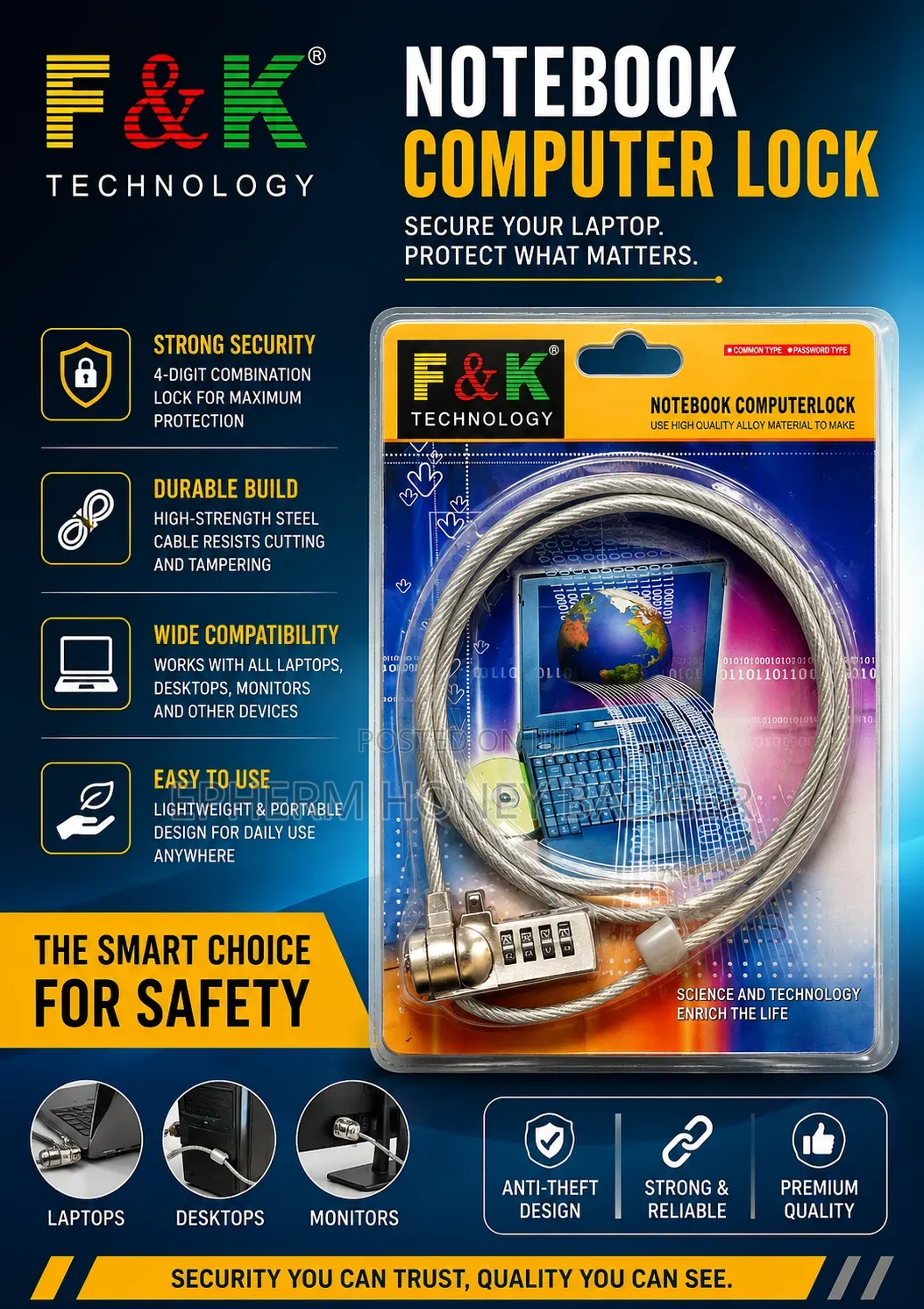 Notebook Computer Lock
