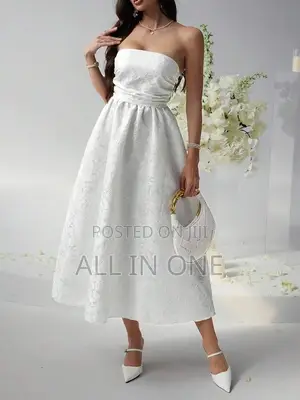 White Sleeveless Classy Shein Dress