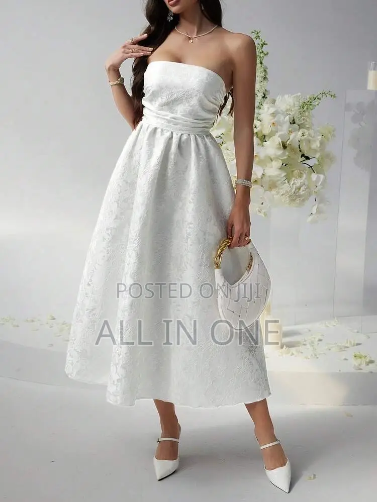 White Sleeveless Classy Shein Dress