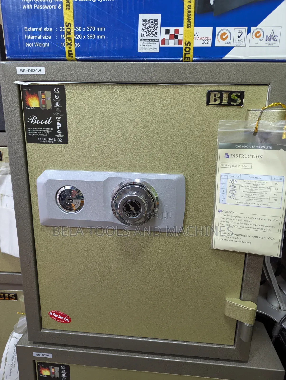 Safe Box Kazena 63kg Cash Box ካዝና Made in Korean