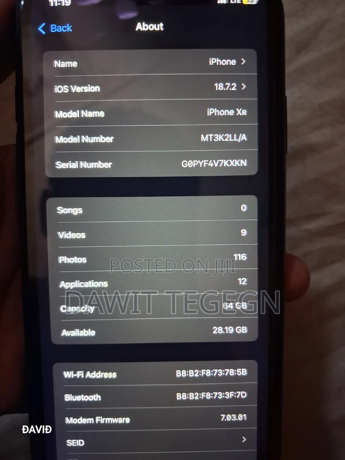 Apple iPhone XR 64 GB Black