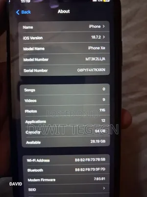 Apple iPhone XR 64 GB Black