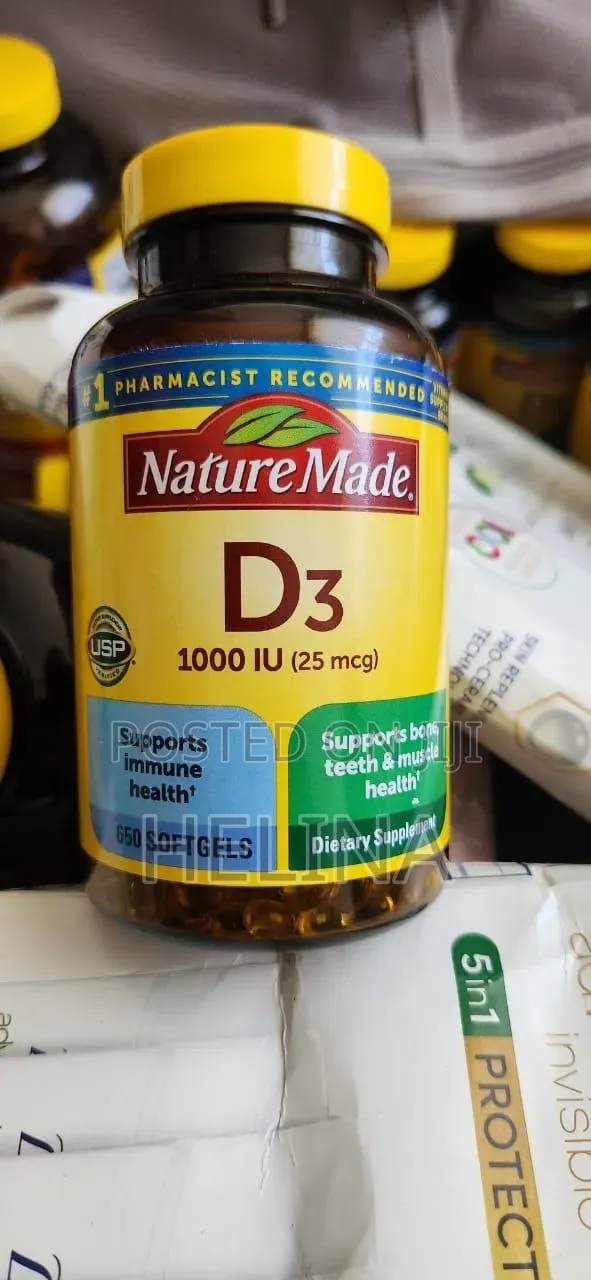 Nature Made D3 1000iu 650 Softgels Support Immune Health From USA