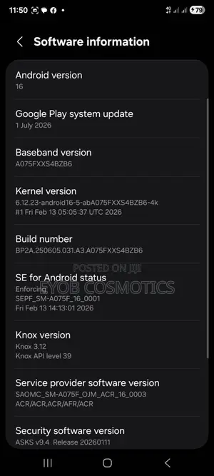New Samsung Galaxy A07 128 GB Black