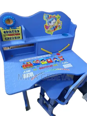 Cute Modern Kids Study Table + Chair Set