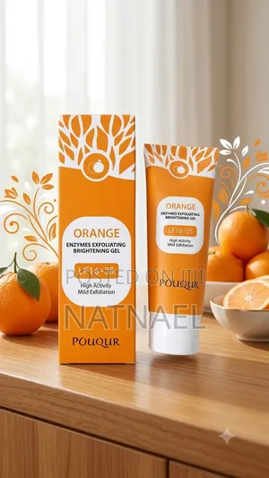 Pouqur Orange Enzymes Exfoliating Brightening Gel  ለበለዘዐለጠቆረ ማፅጂያ