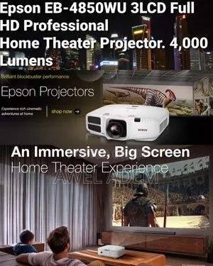 Epson EB-4850WU WUXGA 3LCD Full HD  Cinema Projector. 4,500 Lumens