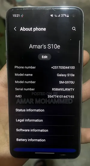 Samsung Galaxy S10e 128 GB Blue