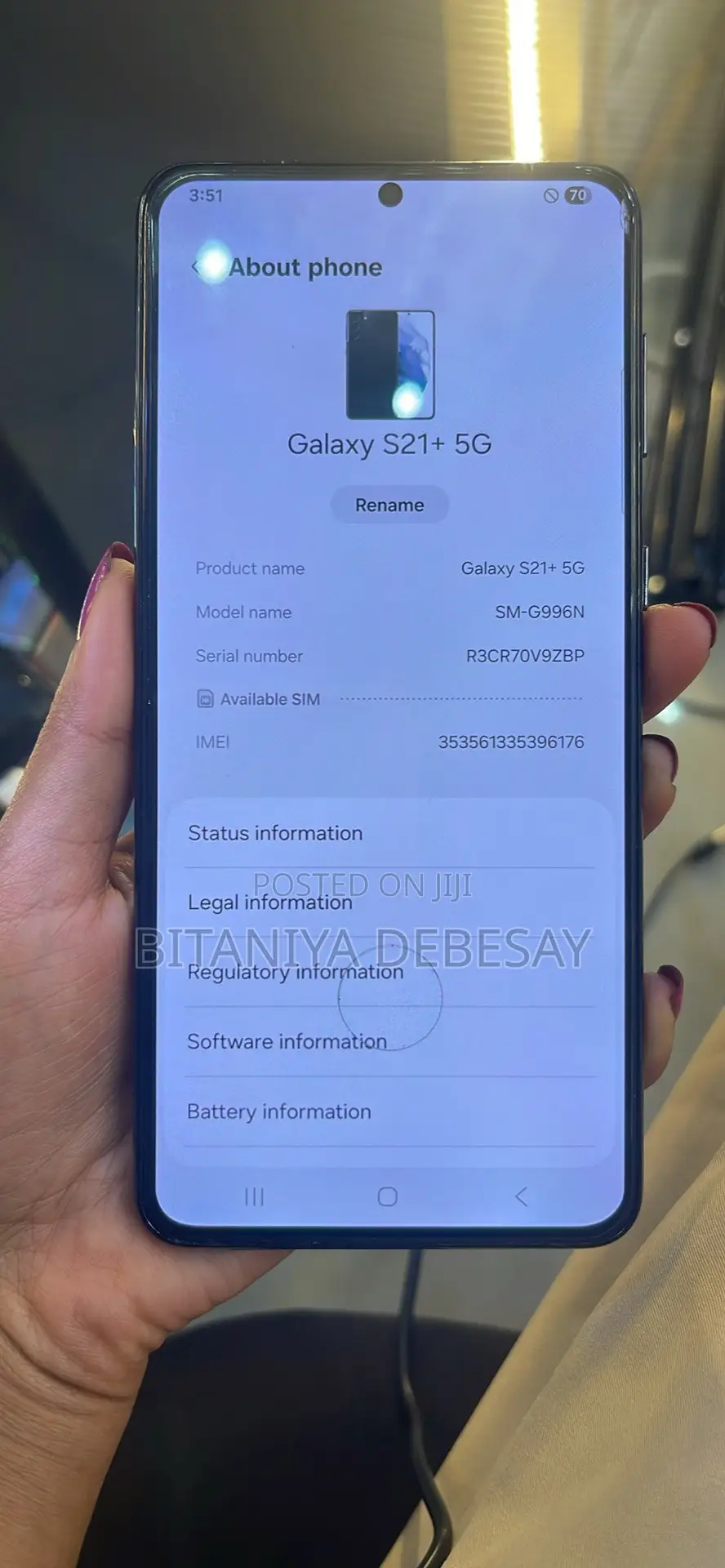 Samsung Galaxy S21+ 5G 256 GB Black