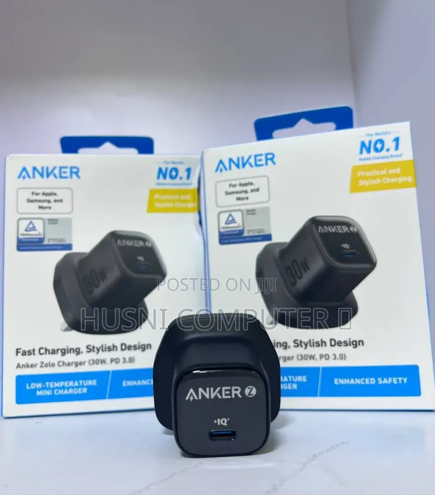 ⚡ ANKER Zolo Charger — 30W PD 3.0
🔌 Fast Charging | Compact
