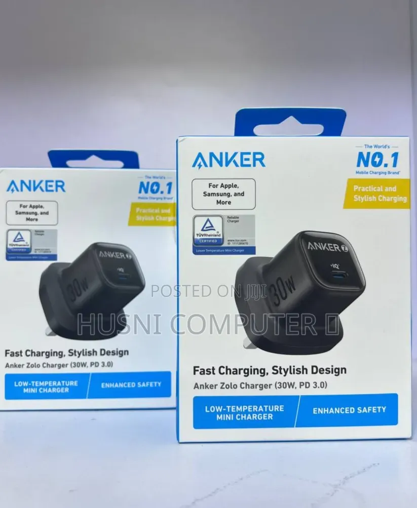 ⚡ ANKER Zolo Charger — 30W PD 3.0
🔌 Fast Charging | Compact