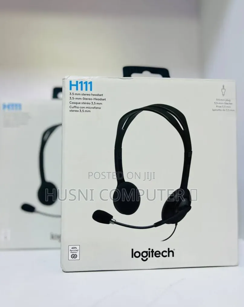 Logitech H111 Stereo Headset Clear Sound + Strong
