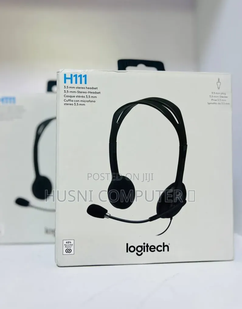 Logitech H111 Stereo Headset Clear Sound + Strong