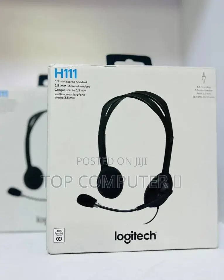 Logitech H111 Stereo Headset Clear Sound + Strong