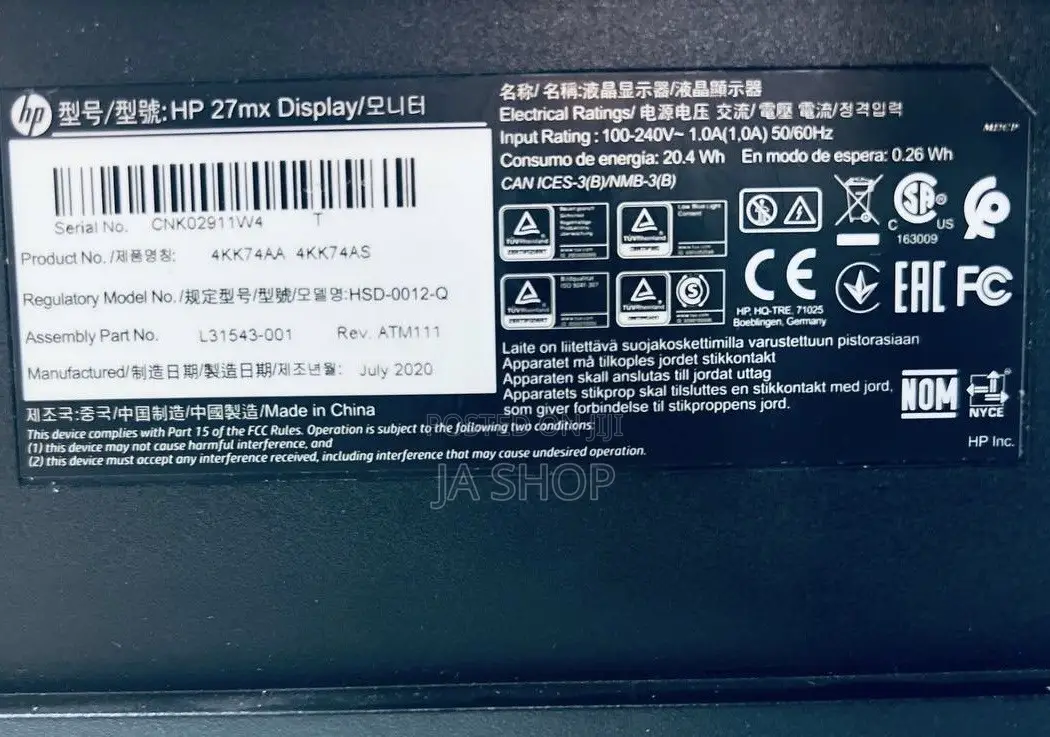 HP Gaming Monitor