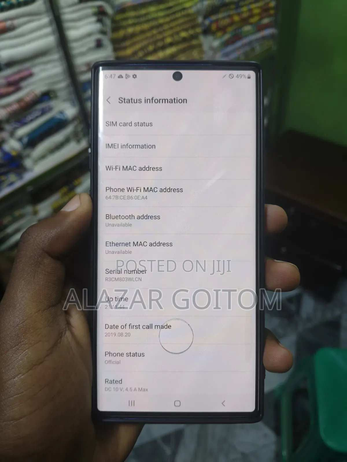 New Samsung Galaxy Note 10 Plus 5G 256 GB Blue