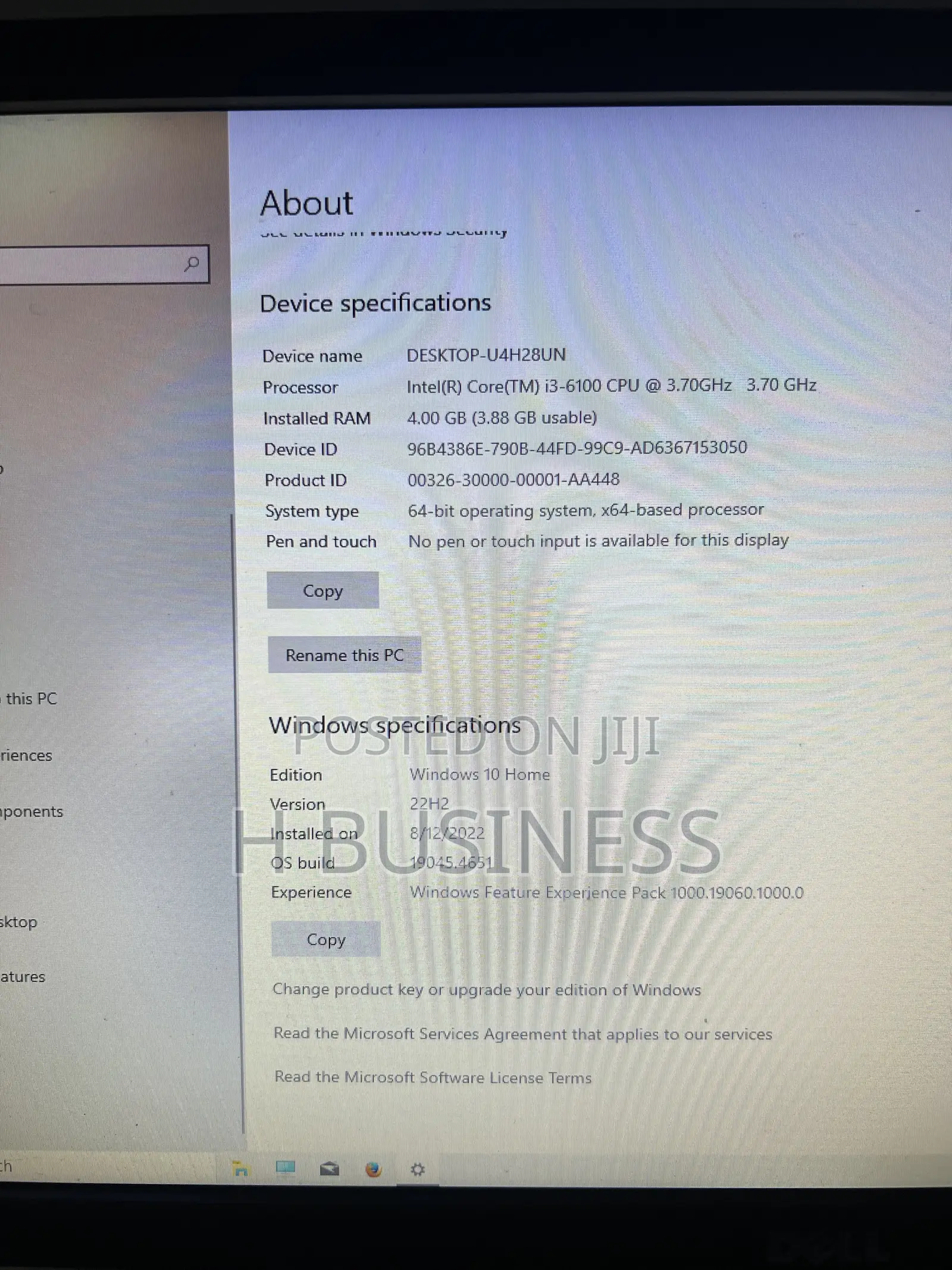Desktop Computer Dell Optiplex 3040 4GB Intel Core i3 HDD 500GB
