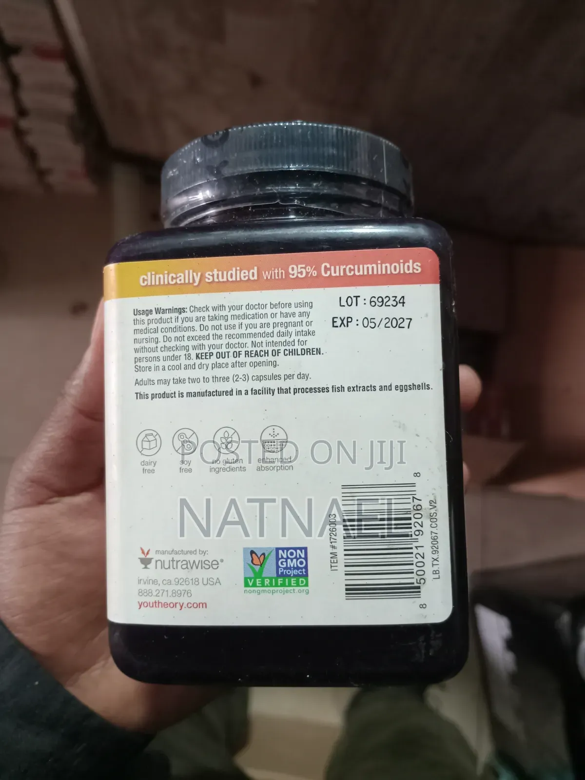 Youtheory Turmeric 2,250 Mg (210 Vegetarian Capsules)