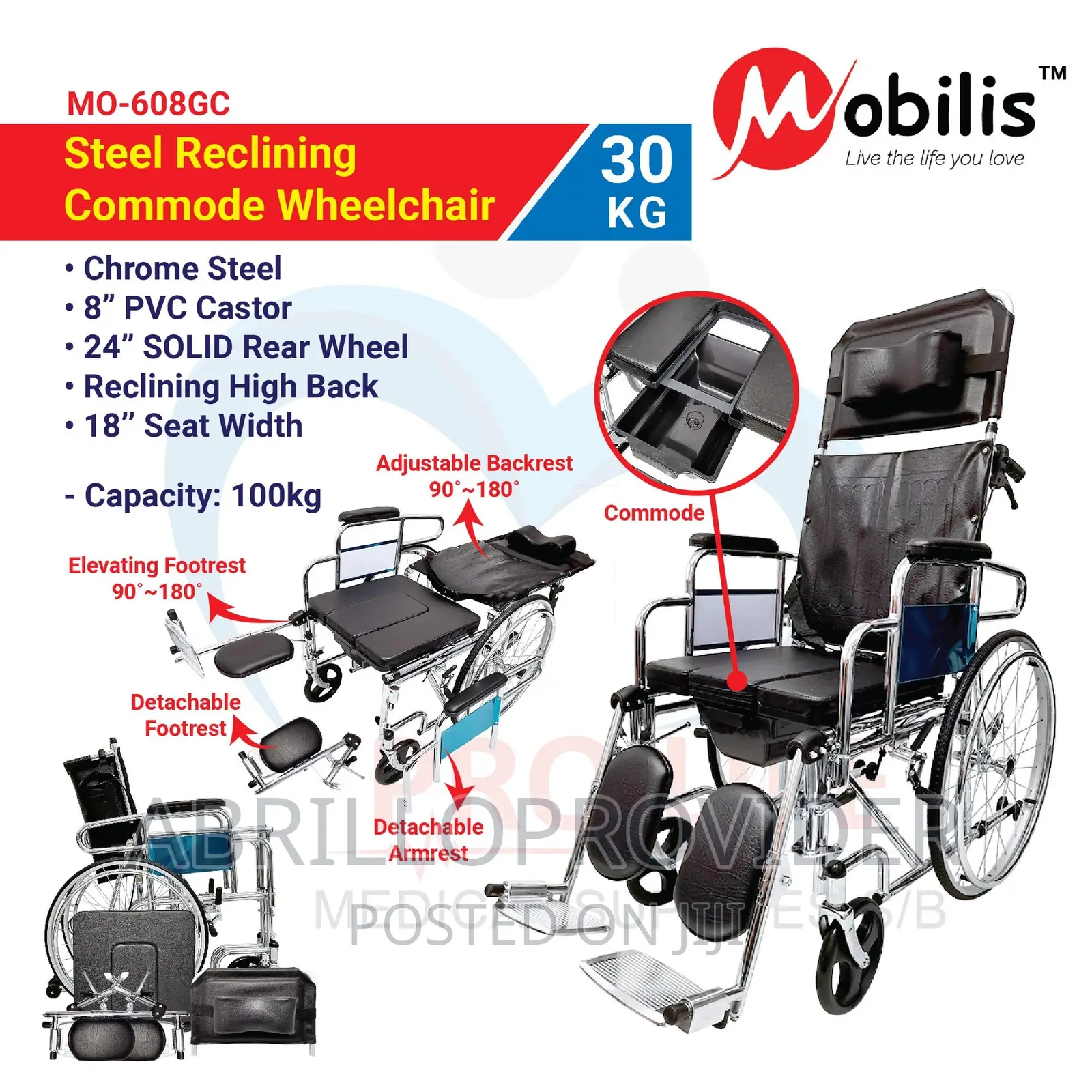 Commode Wheelchair | Foldable Wheelchair | Wheel Chairs For