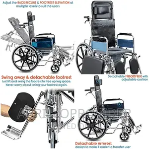 Commode Wheelchair | Foldable Wheelchair | Wheel Chairs For