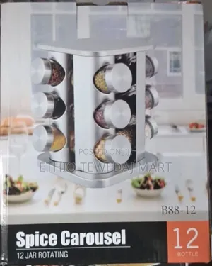 12 Jar Rotating Spice Carousel