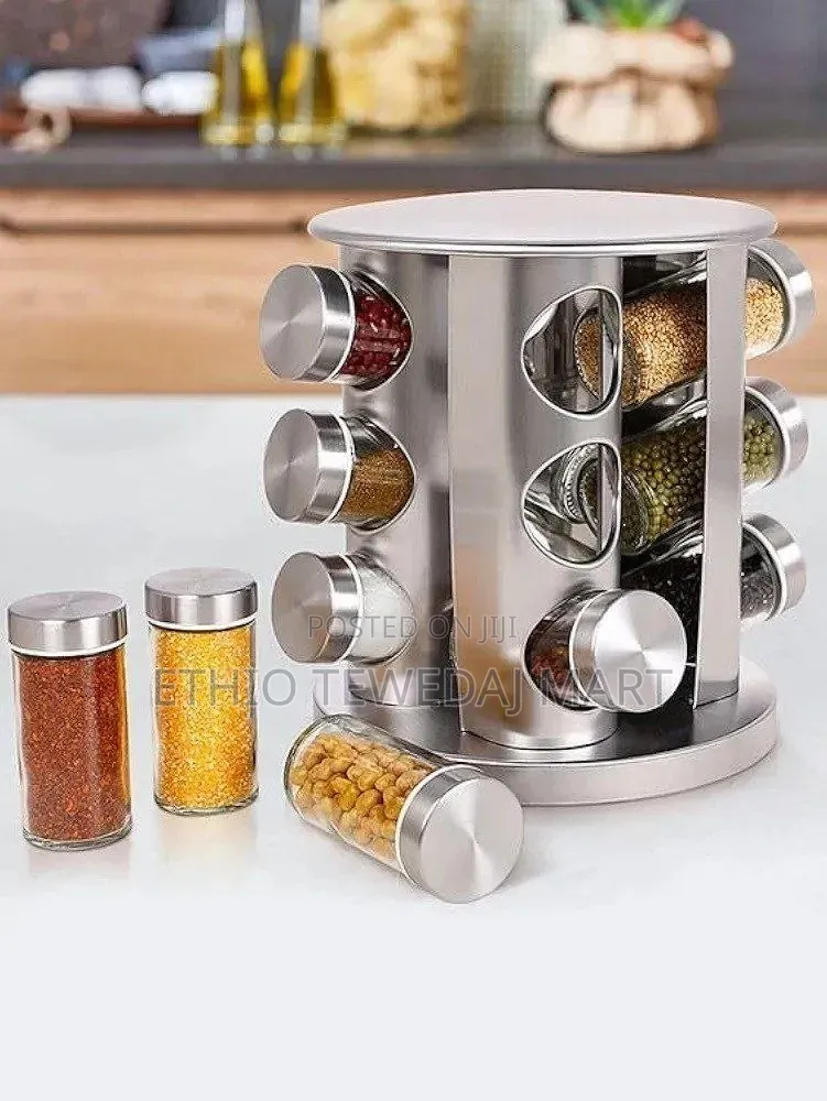 12 Jar Rotating Spice Carousel