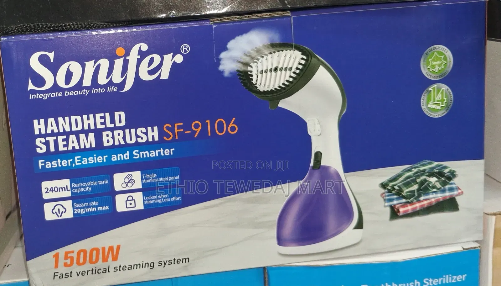 Sonifer Household 1500w Heating Iron Electric Brush Handheld Steamer