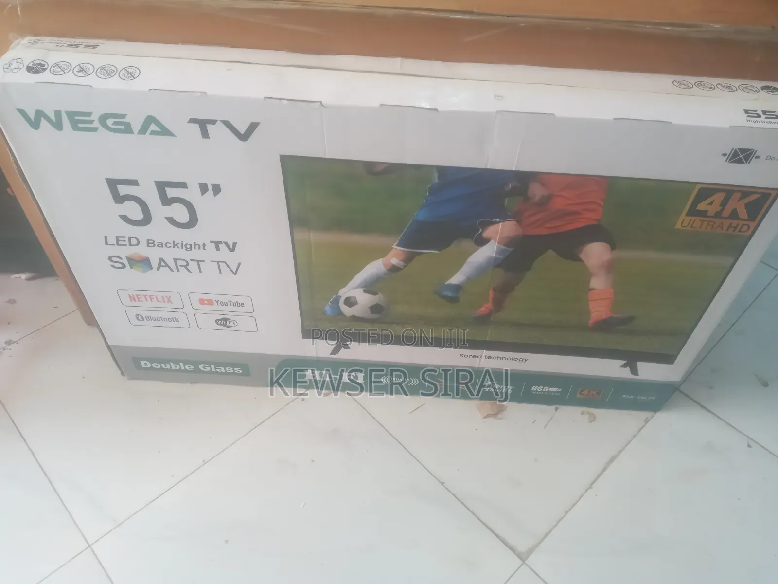 Wega TV 55inche 4k Smart Android TV