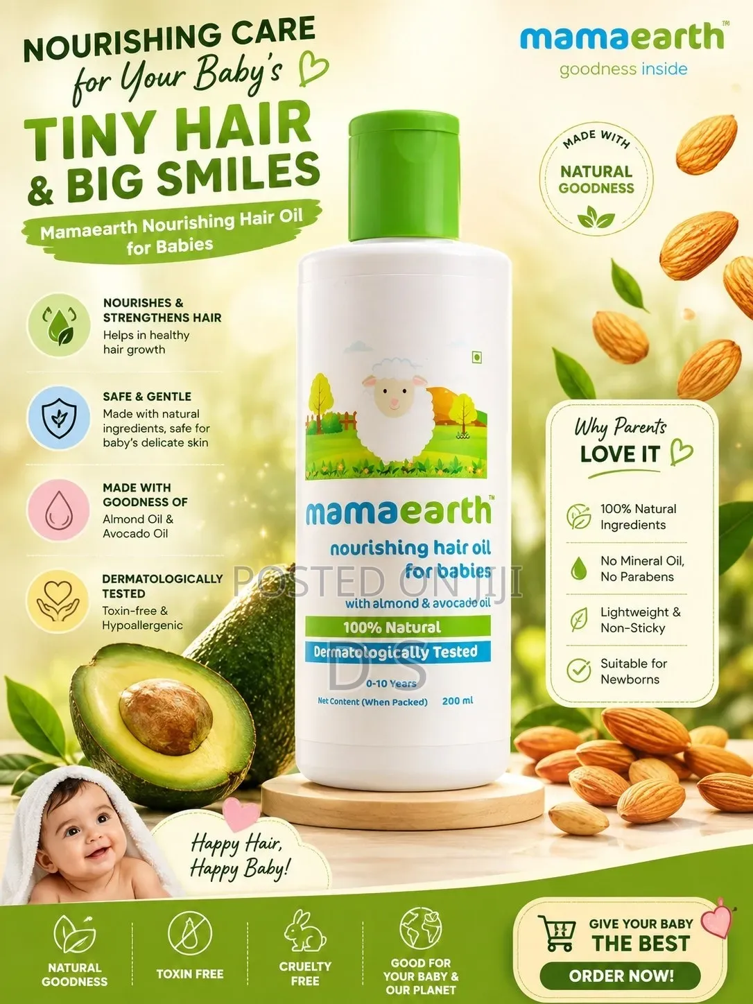 Castor, Argan, Tea Tree, Batana, Coconut and Jojoba