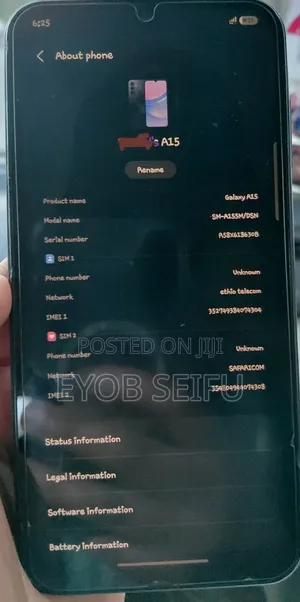Samsung Galaxy A15 128 GB Graphite