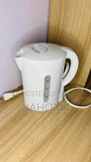 White Electric Water Kettle (1.0L) -