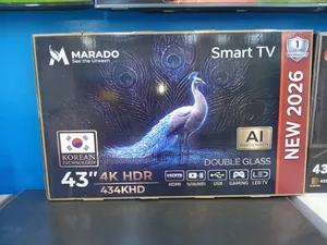 Salvadoor Smart 4k TV 43 Inch Doubel Gelass Screen 2026 Hifi Speaker A