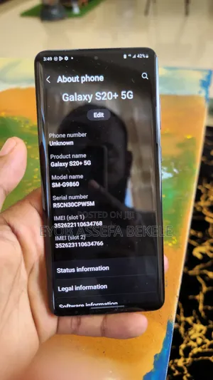 New Samsung Galaxy S20 128 GB Black
