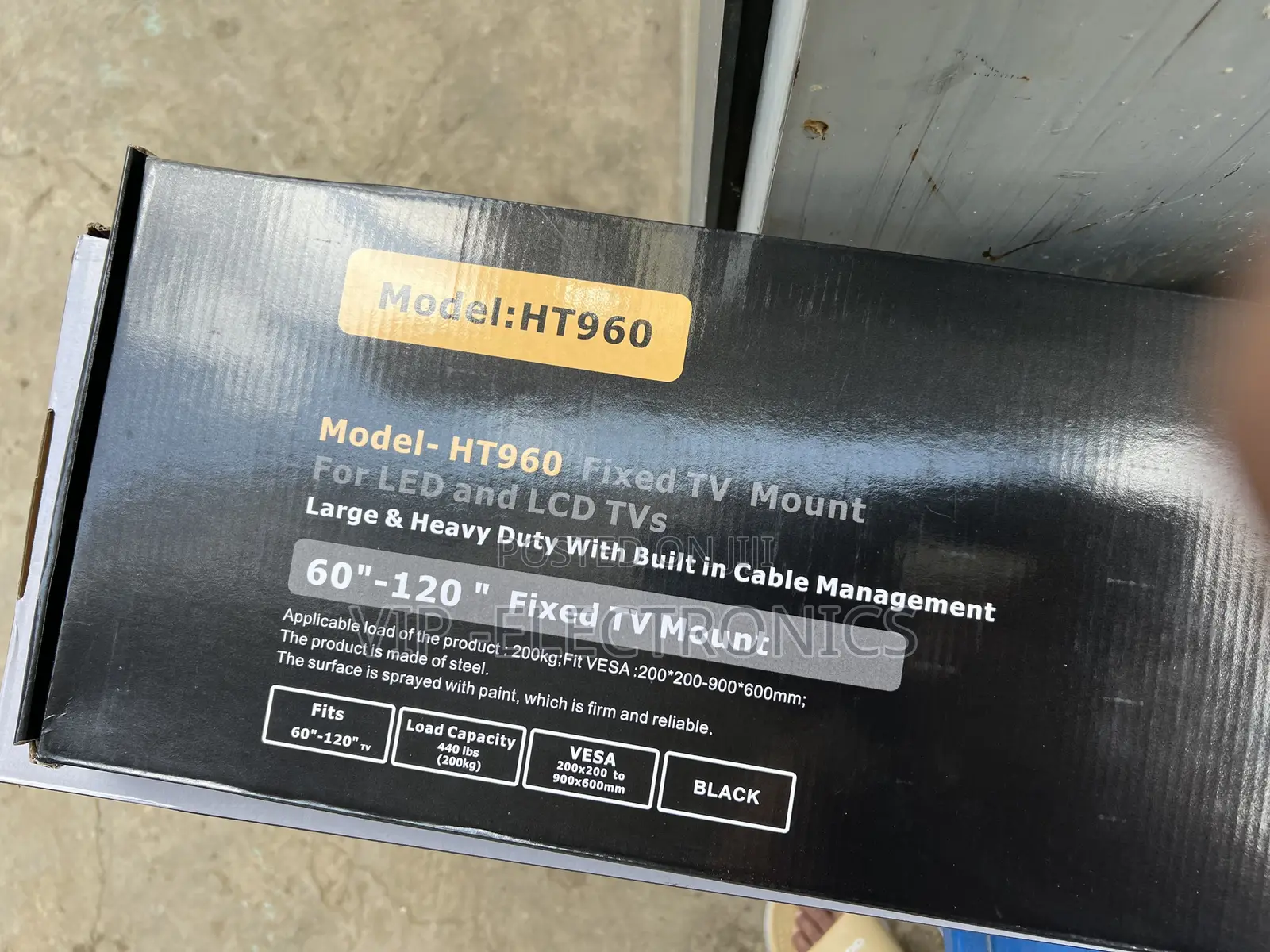Fixed TV Mount, Designed for 60-Inch to 120-Inch TVs. Its Strong, Low