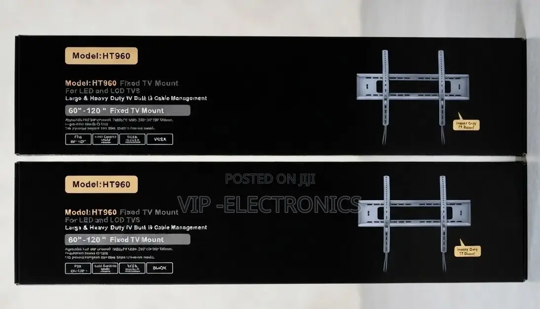 Fixed TV Wall Mount Compatible With 60”–120” TVs Strong