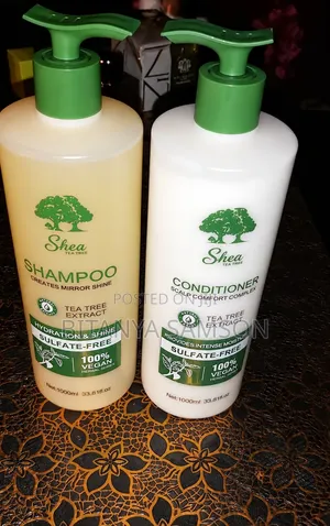 Shea Tea Tree Sulfate-Free Shampoo & Conditioner Set