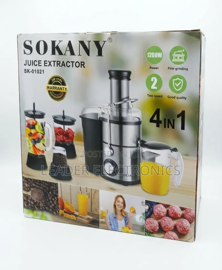 Sokany Juicer Extractor 4-in-1 – Multifunctional | Powerful