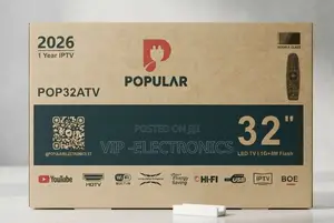 Popular 32 Inch TV Smart LED New 2026 Model TV. Its Compact