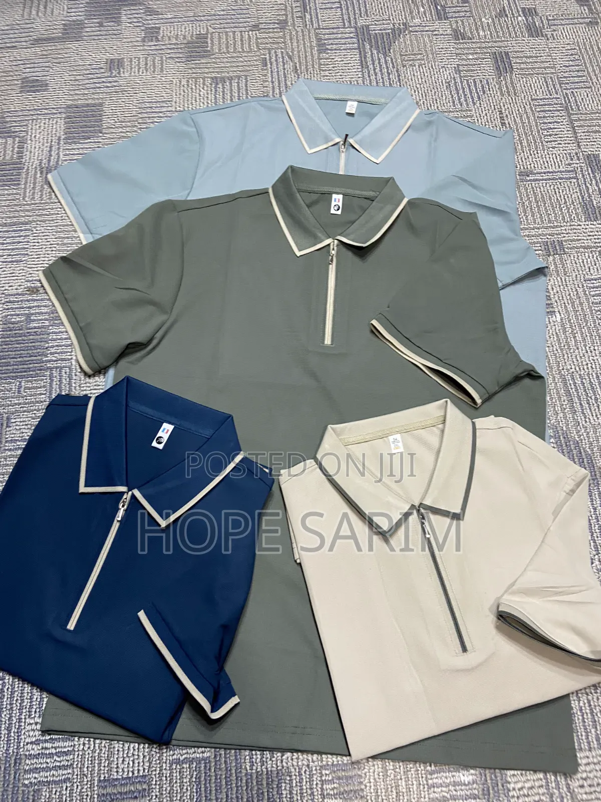 Premium Half-Zip Men's Polo Shirts