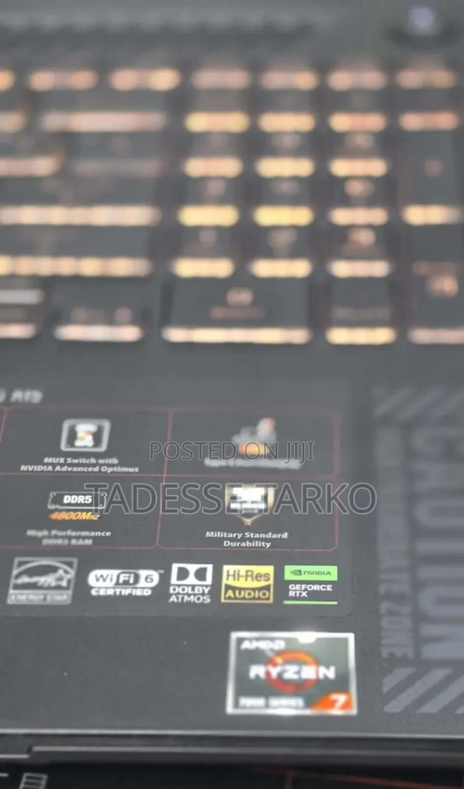 New Laptop Asus TUF Gaming A15 16GB AMD Ryzen 7 SSD 512GB
