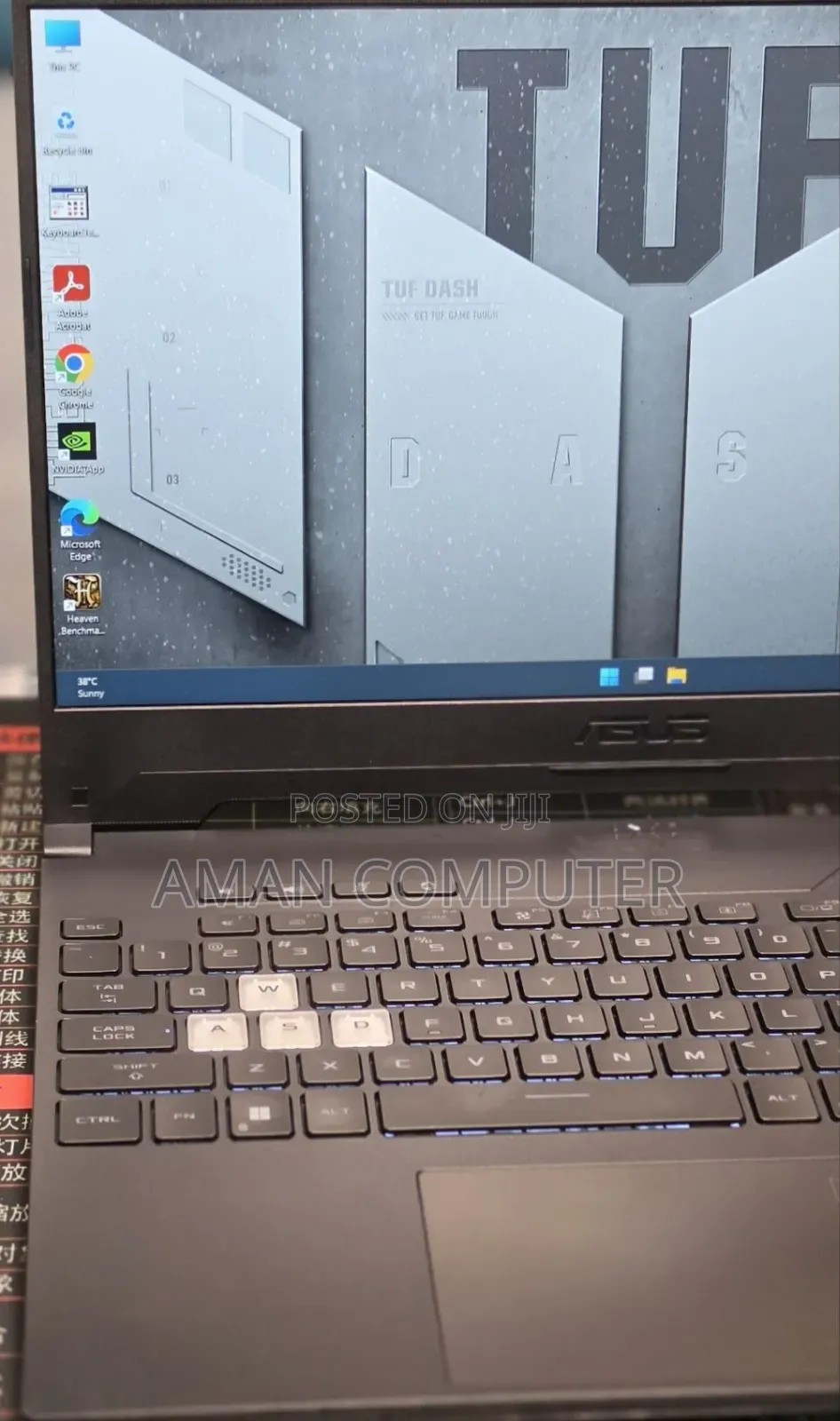 New Laptop Asus TUF Gaming A15 16GB Intel Core i7 SSD 512GB