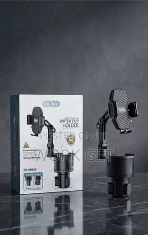 Go-Des GD-HD566Multi-Functional Car Cup Holder With Phone Mount