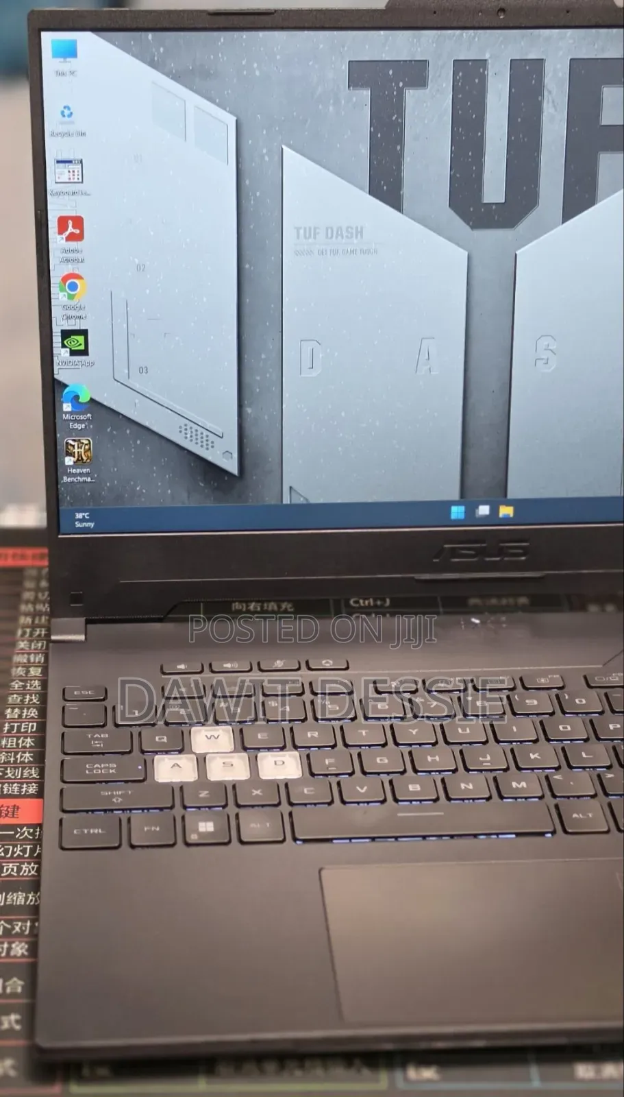 New Laptop Asus TUF Gaming A15 16GB Intel Core i7 SSD 512GB