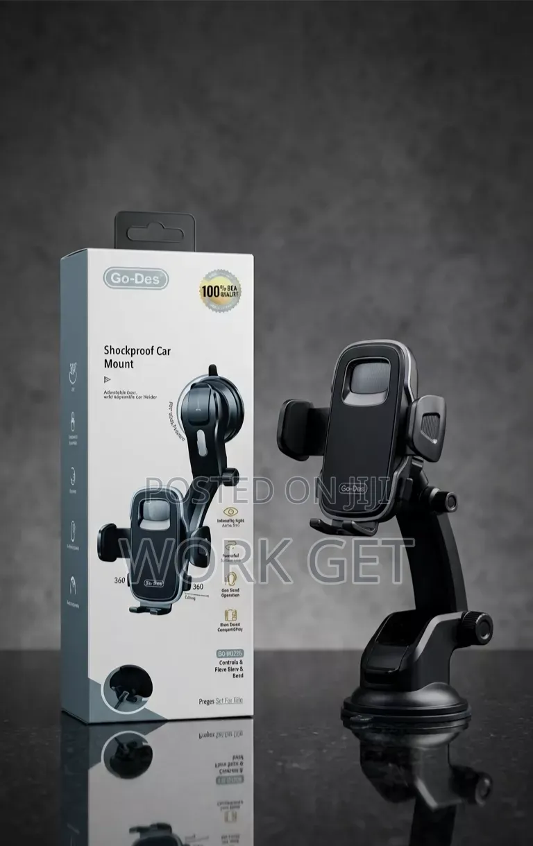 Go-Des GD-HD326 Shockproof Car Mount 
✅